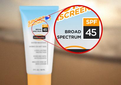 Apply broad spectrum sunblock
