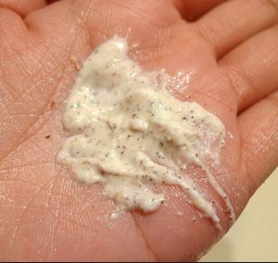 Use a grain facial crub