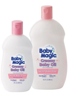 Baby oil for cradle cap treatment