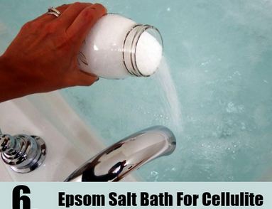 Home remedies for cellulite - epsom salt bath for body firming and toning