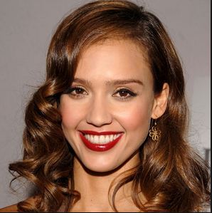 Red lips on olive skin